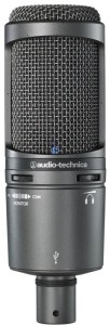The AT2020USB is a very highly rated microphone with USB connectivity