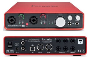 An extremely famous audio interface for recording